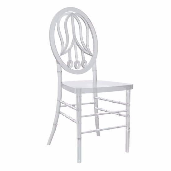 Ristorante Mobili per banchetti Plastica Chiavari Tiffany Napoleone Banchetto Bianco latte Nero Resina trasparente Cristallo Acrilico Bella Principessa Sedia da pranzo per matrimoni