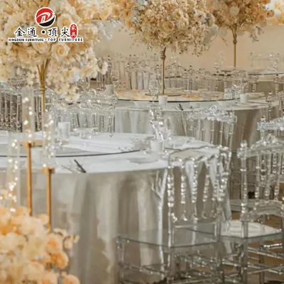 Sedia Chiavari per eventi matrimonio Crystal Phoenix in resina acrilica plastica Kd Design