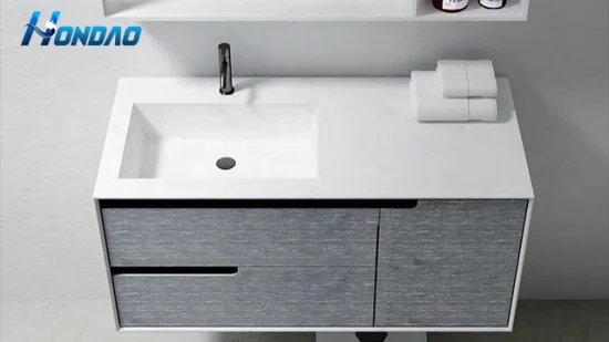 Sopra il lavabo in acrilico monopezzo con superficie solida, lavabo da bagno, mobile da bagno da appoggio